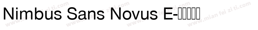 Nimbus Sans Novus E字体转换